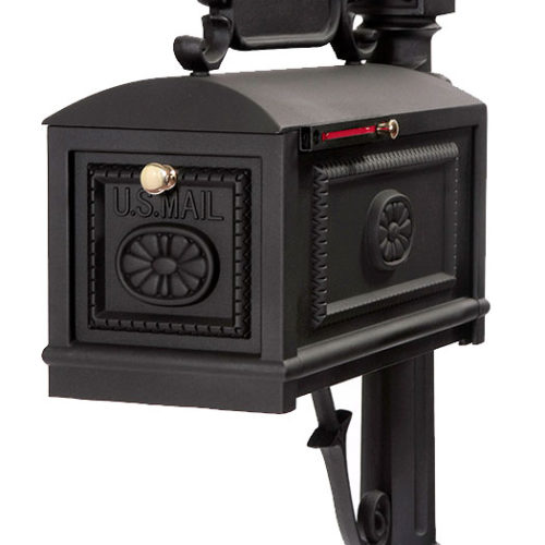 Black Cast Aluminum Contemporary Mailbox Better Box Mailboxes