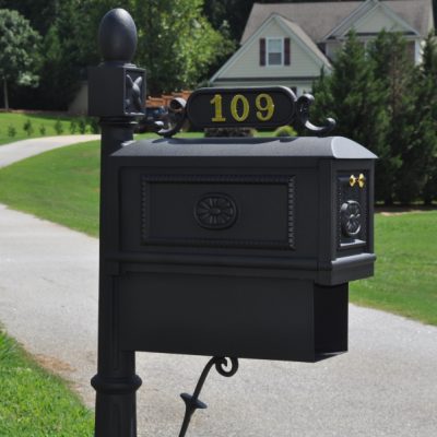 Our contemporary style mailbox with paper box is constructed with rust-proof cast aluminum as well as stainless steel hardware, One of these decorative contemporary rural mailboxes could grace your home for years to come. Get one today, just click shop now..Shop Now!