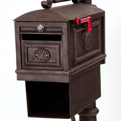 Unfortunately, there are nefarious types out there who make a living perpetrating crimes of opportunity. Many people receive checks in the mail, and credit cards are also sent through the postal system. This contemporary bronze locking mailbox with paper box is an excellent choice for securing your mail.Shop Now!