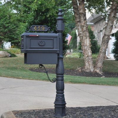 Our best selling classic black decorative mailbox with paperbox attachment is available here We use the best aluminum in the marketplace, and our hardware is stainless steel and brass. These are nonferrous metals that do not rust, and we top it off with an advanced DuPont finish that will keep the elements at bay for decades.Shop Now!